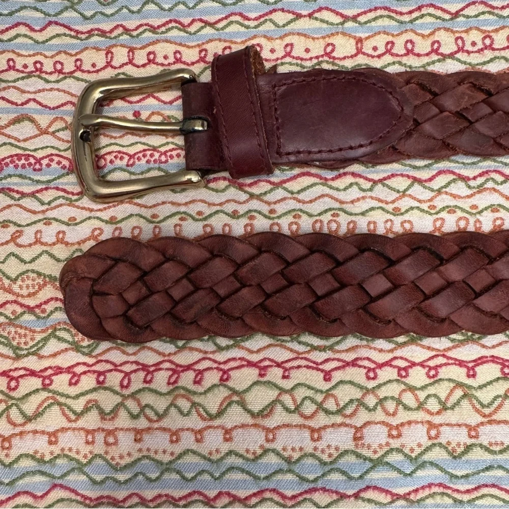 Men's unbranded Brown Genuine Leather Belt Size 40